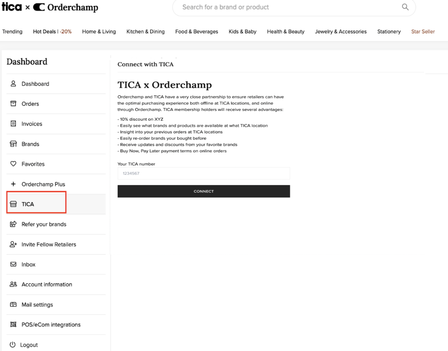 How to link my TICA customer number to my Orderchamp account? – Help Center